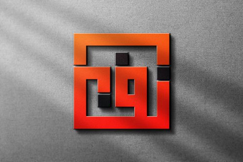 موکاپ لوگو برجسته 9911 (Embossed logo mockup)