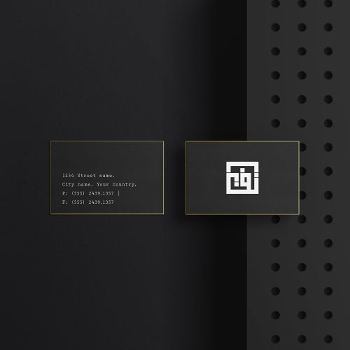 موکاپ کارت ویزیت از نمای بالا 983 (Top view business card mockup)