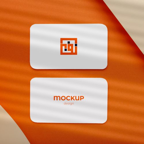 موکاپ کارت ویزیت دور گرد 982 (Round business card mockup)