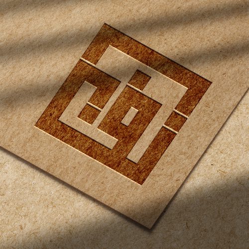 موکاپ لوگو روی کارتن 9933 (Logo mockup on carton)