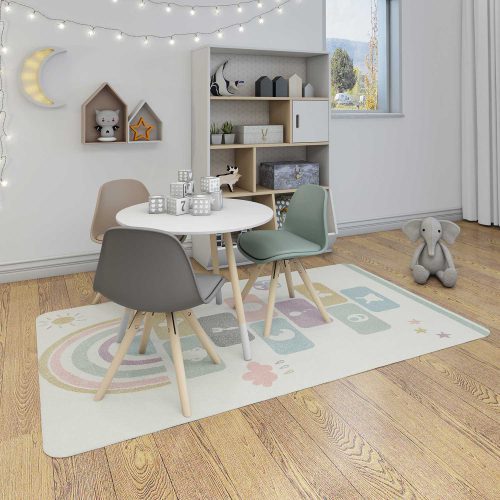 موکاپ فرش اتاق بچه 8503 (Children's room carpet mockup)