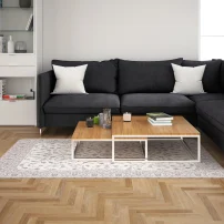 موکاپ فرش اتاق نشیمن مدرن 8516 (Modern living room carpet mockup)